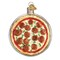 Old World Christmas 3.5 Inch Pizza Pie Christmas Tree Ornament , Deep Dish Pepperoni